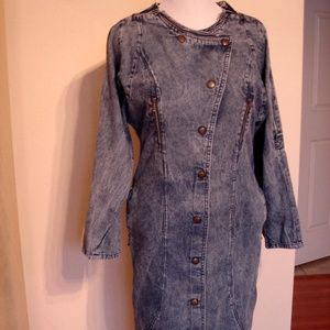VINTAGE DENIM ITALIAN DRESS SIZE M